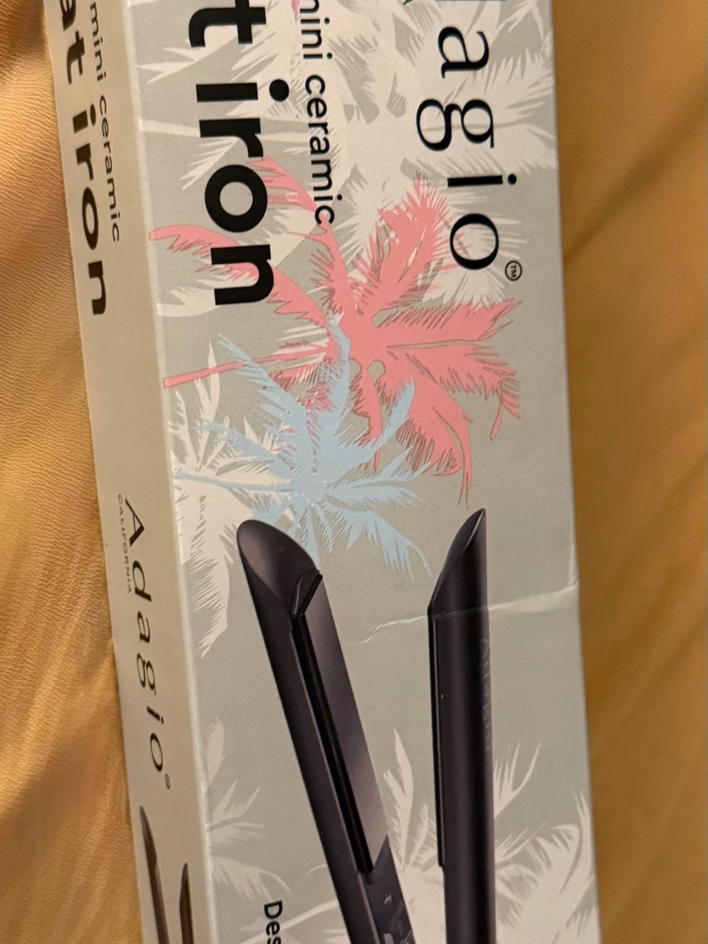 Adagio Mini Ceramic Hair Iron - Black